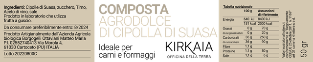 Composta Agrodolce di Cipolla di Suasa 50g