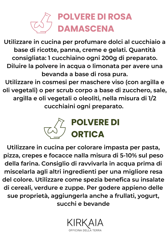 Kirkaia Polvere di Rosa Damascena 20g